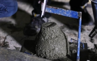 Slump test of Pars Zagros construction project